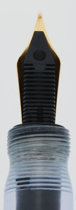 Marlen Journal Fountain Pen - Blue Button Filler Demonstrator